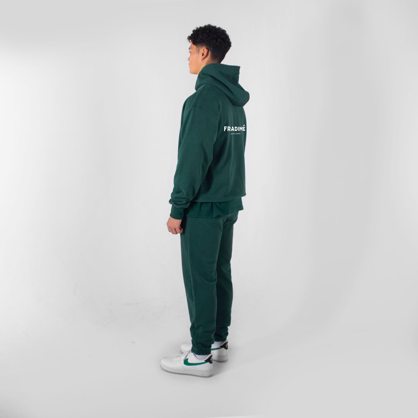 FUNDAMENTAL OVERSIZED LOGO HOODIE - GREEN