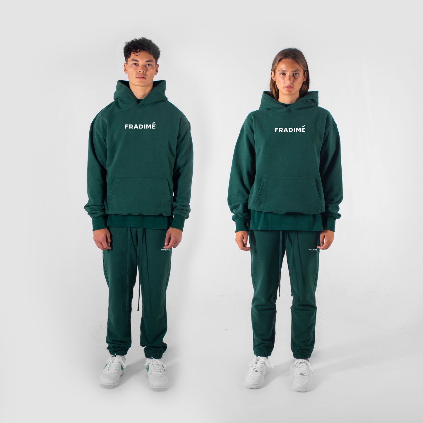 FUNDAMENTAL OVERSIZED LOGO HOODIE - GREEN