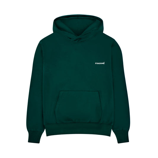 FUNDAMENTAL OVERSIZED SMALL LOGO HOODIE - GREEN