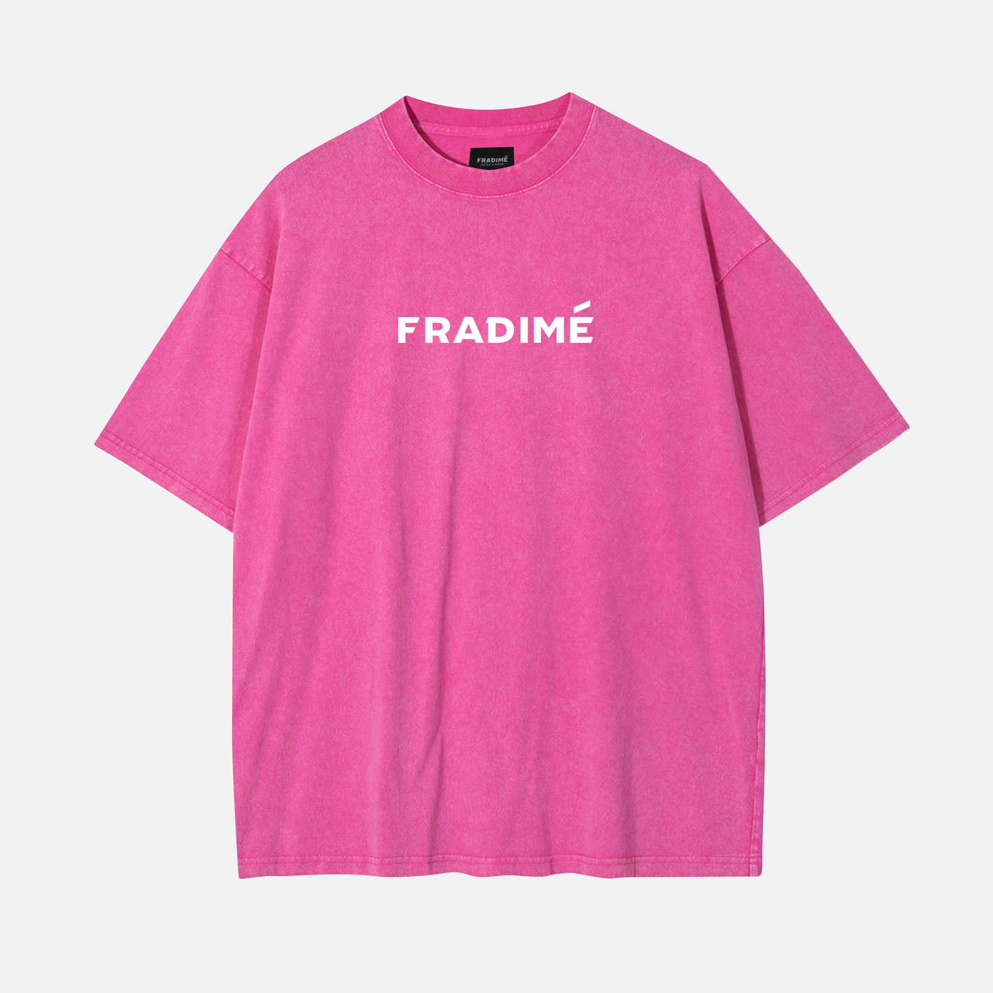 FUNDAMENTAL OVERSIZED LOGO T-SHIRT - VINTAGE PINK