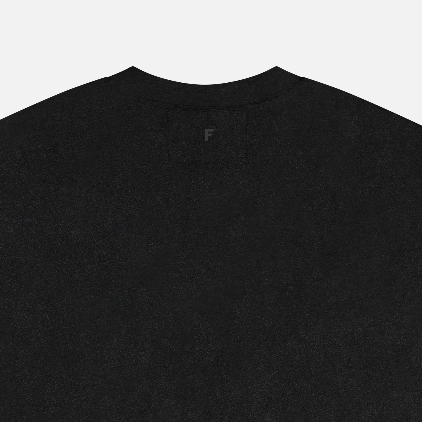 FUNDAMENTAL OVERSIZED BLACK ON BLACK SMALL LOGO T-SHIRT – VINTAGE BLACK