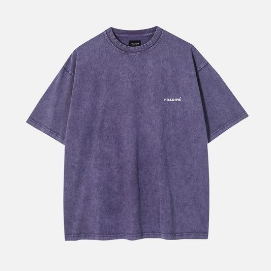 FUNDAMENTAL OVERSIZED SMALL LOGO T-SHIRT - VINTAGE PURPLE