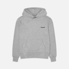 FUNDAMENTAL SLIM-FIT SMALL LOGO HOODIE - MARL GREY