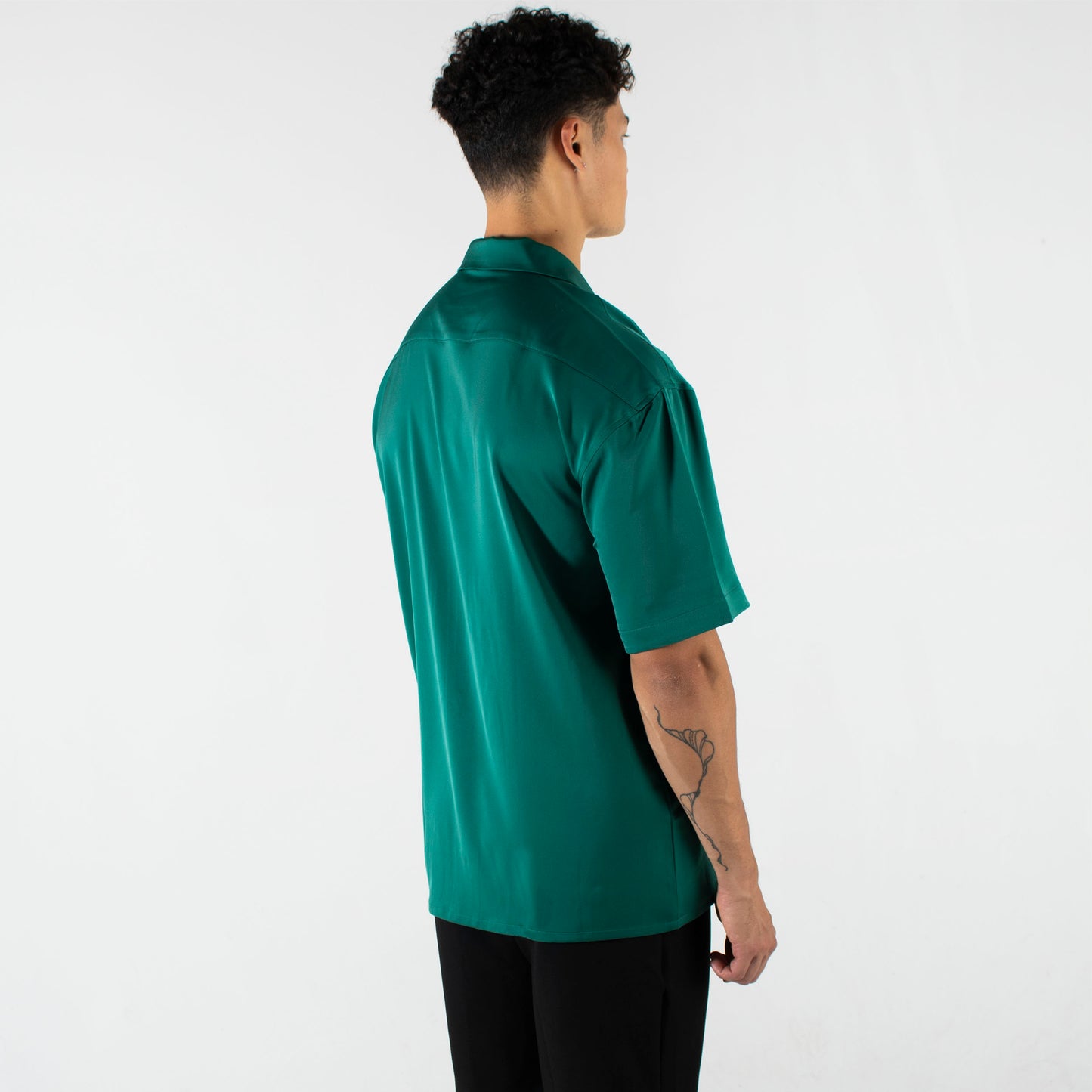 Small Logo Satin Shirt