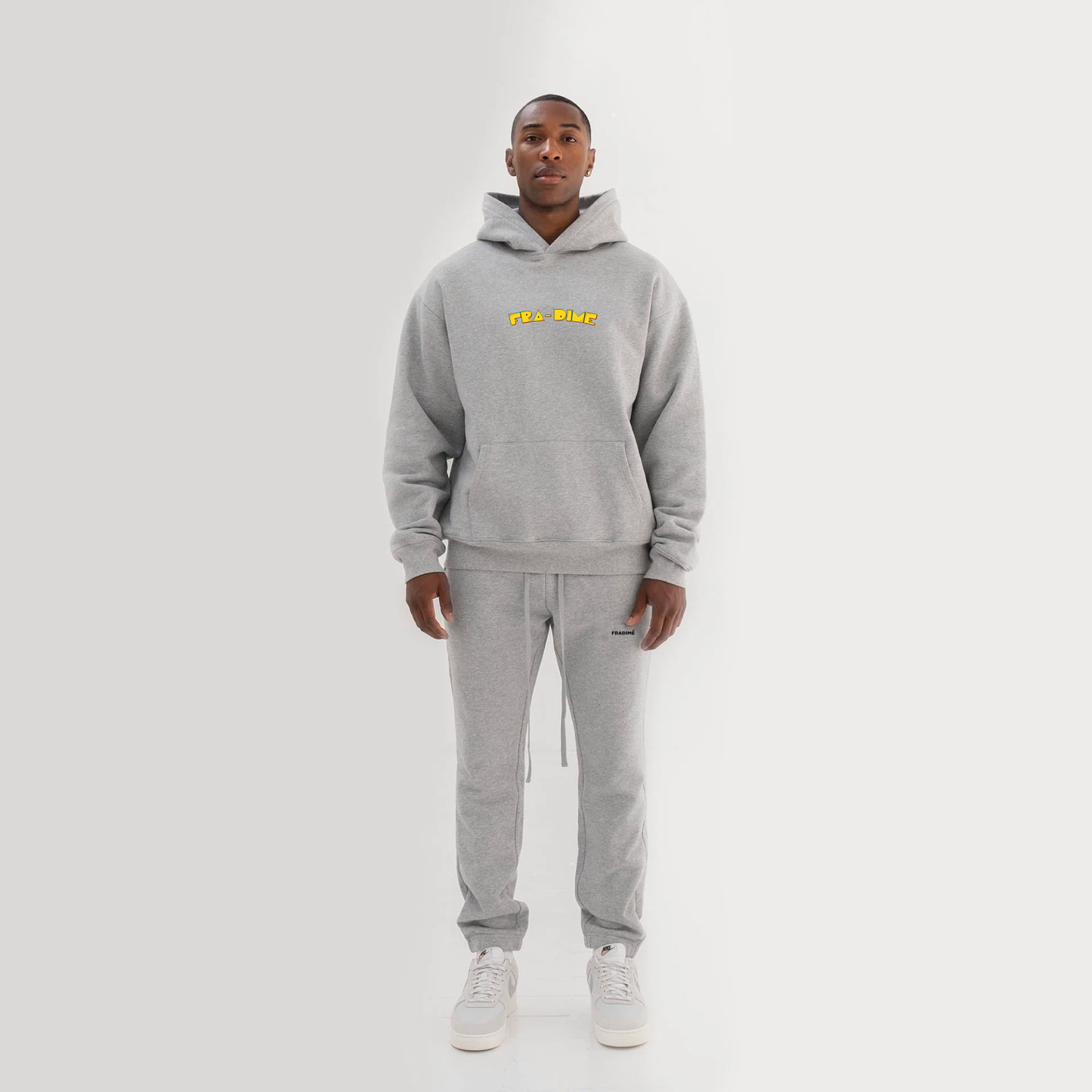 Pacman hoodie marl grey
