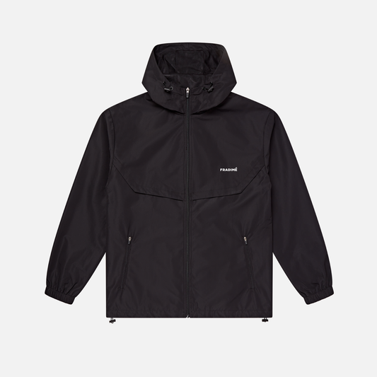 Windbreaker jacket small logo - black