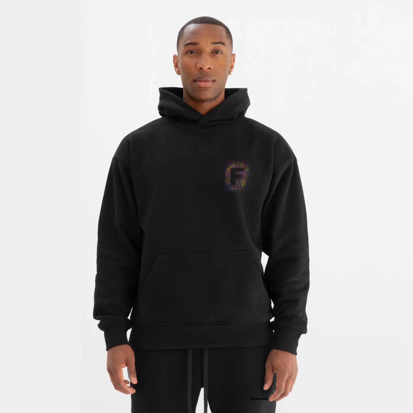 Splatter hoodie black
