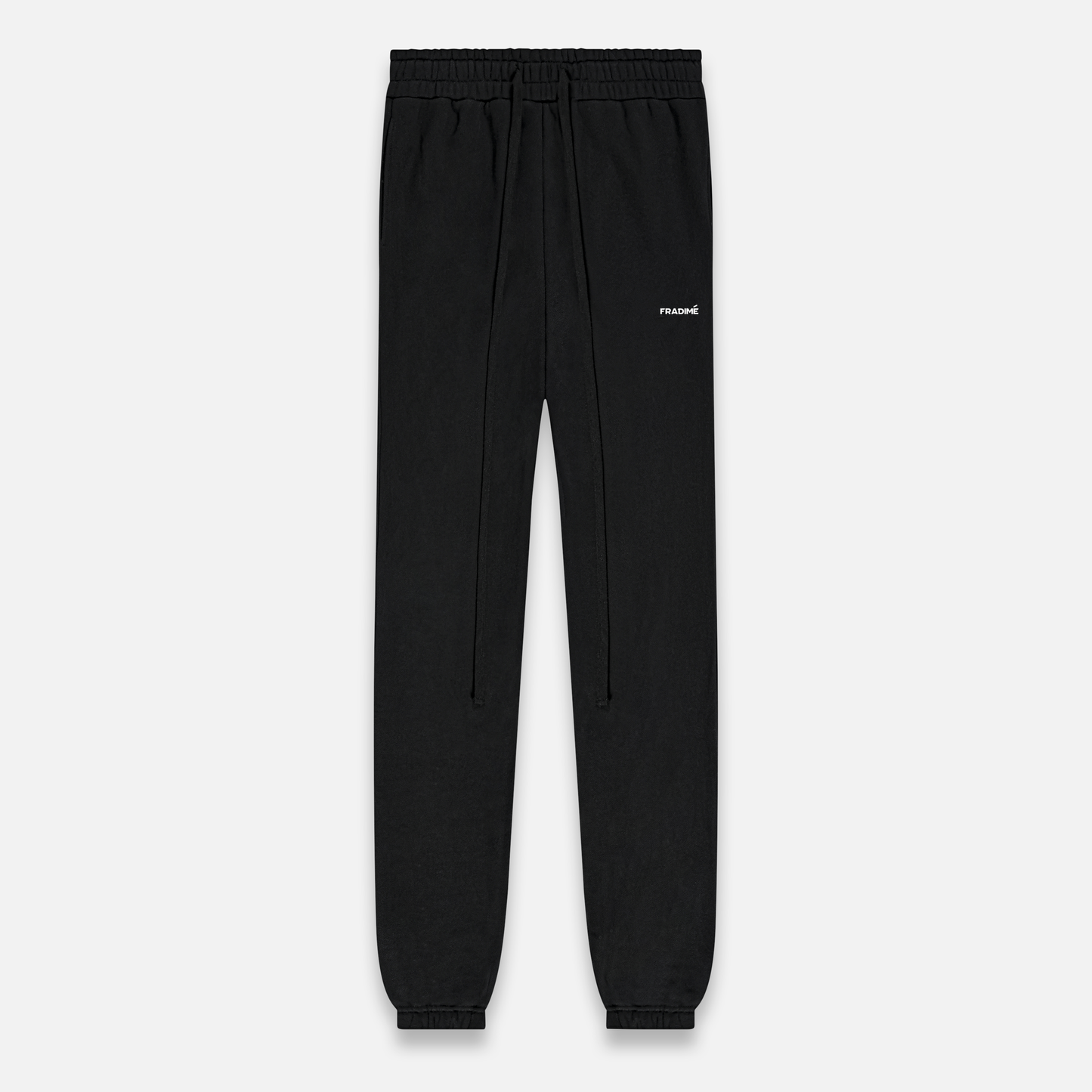 FUNDAMENTAL OVERSIZED SMALL LOGO SWEATPANTS - BLACK