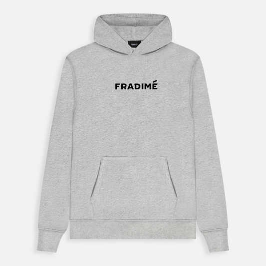 FUNDAMENTAL OVERSIZED LOGO HOODIE - MARL GREY