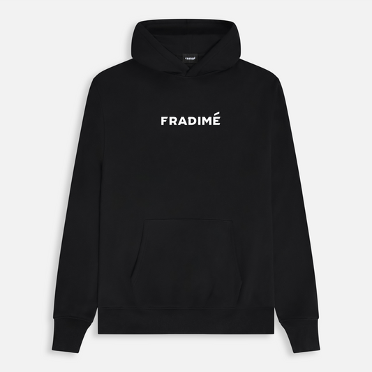 FUNDAMENTAL OVERSIZED LOGO HOODIE - BLACK