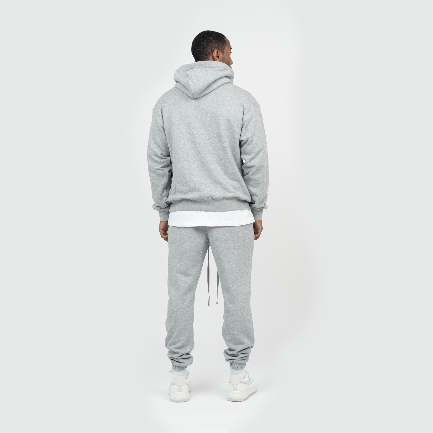 FUNDAMENTAL OVERSIZED ORIGINAL LOGO SWEATPANTS - MARL GREY