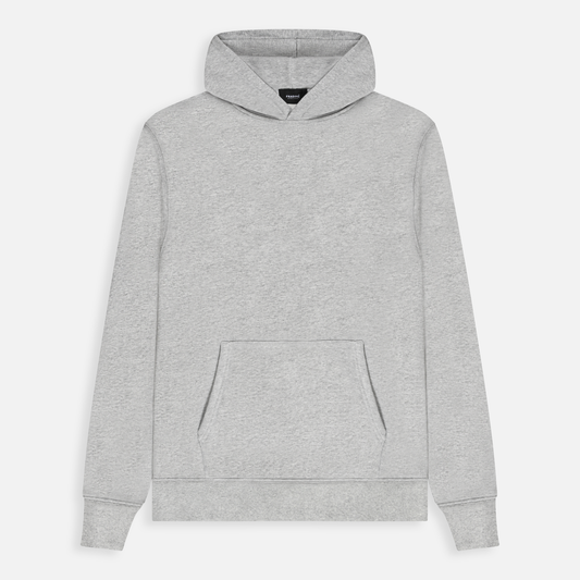 BLANK OVERSIZED HOODIE - MARL GREY