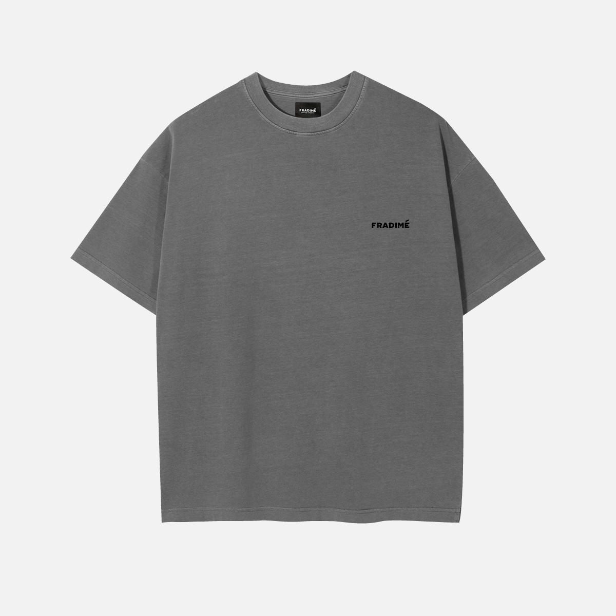 FUNDAMENTAL OVERSIZED SMALL LOGO T-SHIRT - GREY